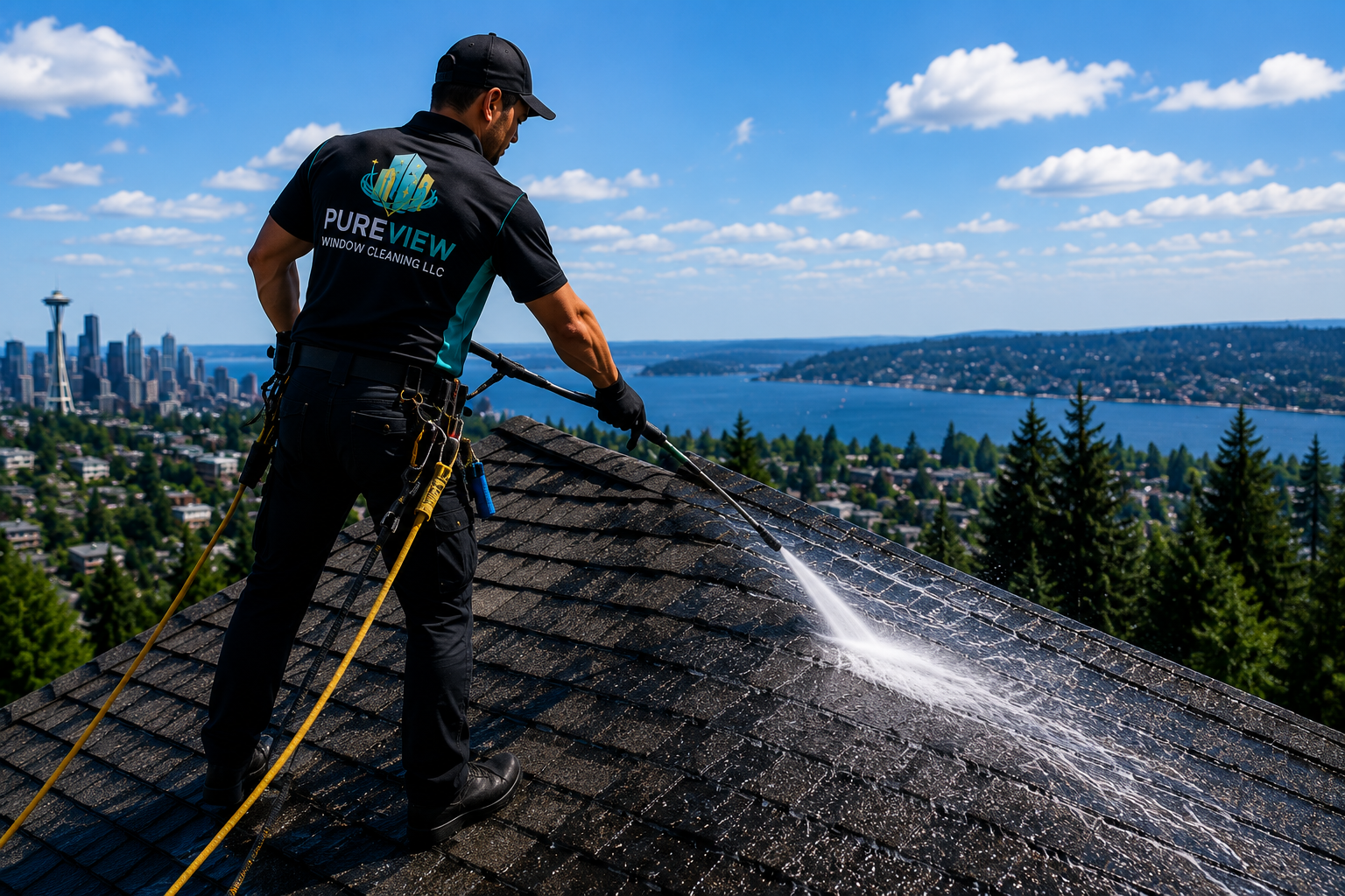 Roof cleaning service