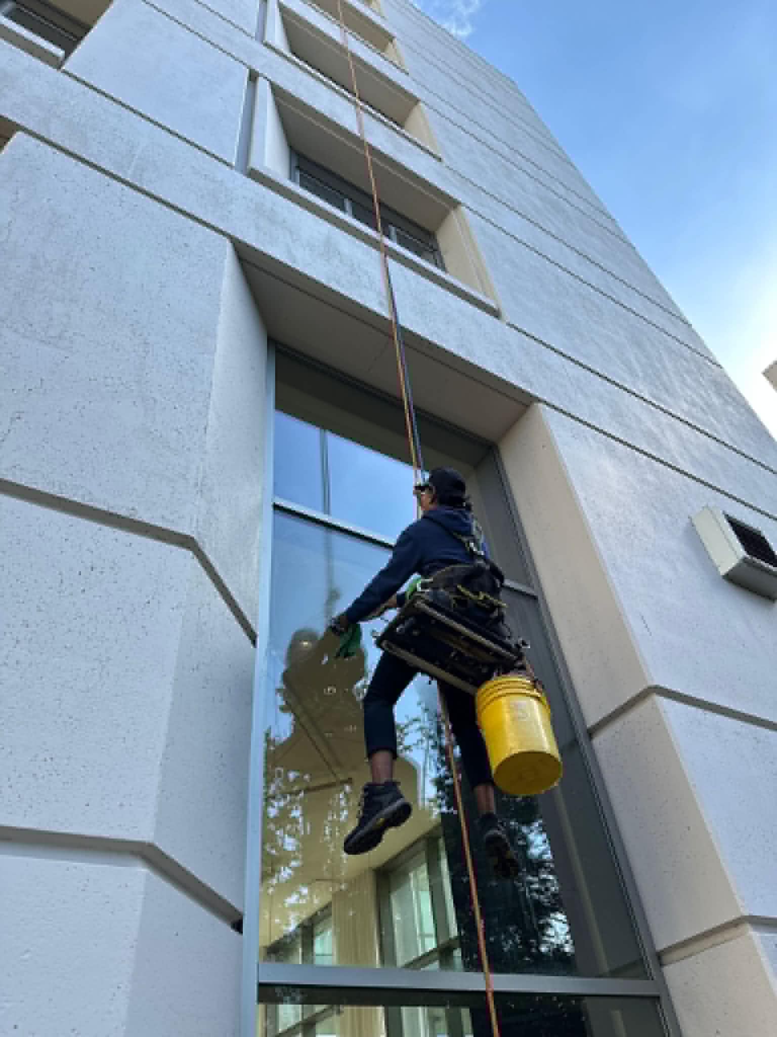Exterior window cleaning service