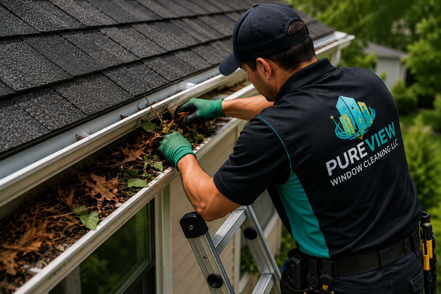 Professional gutter cleaning service